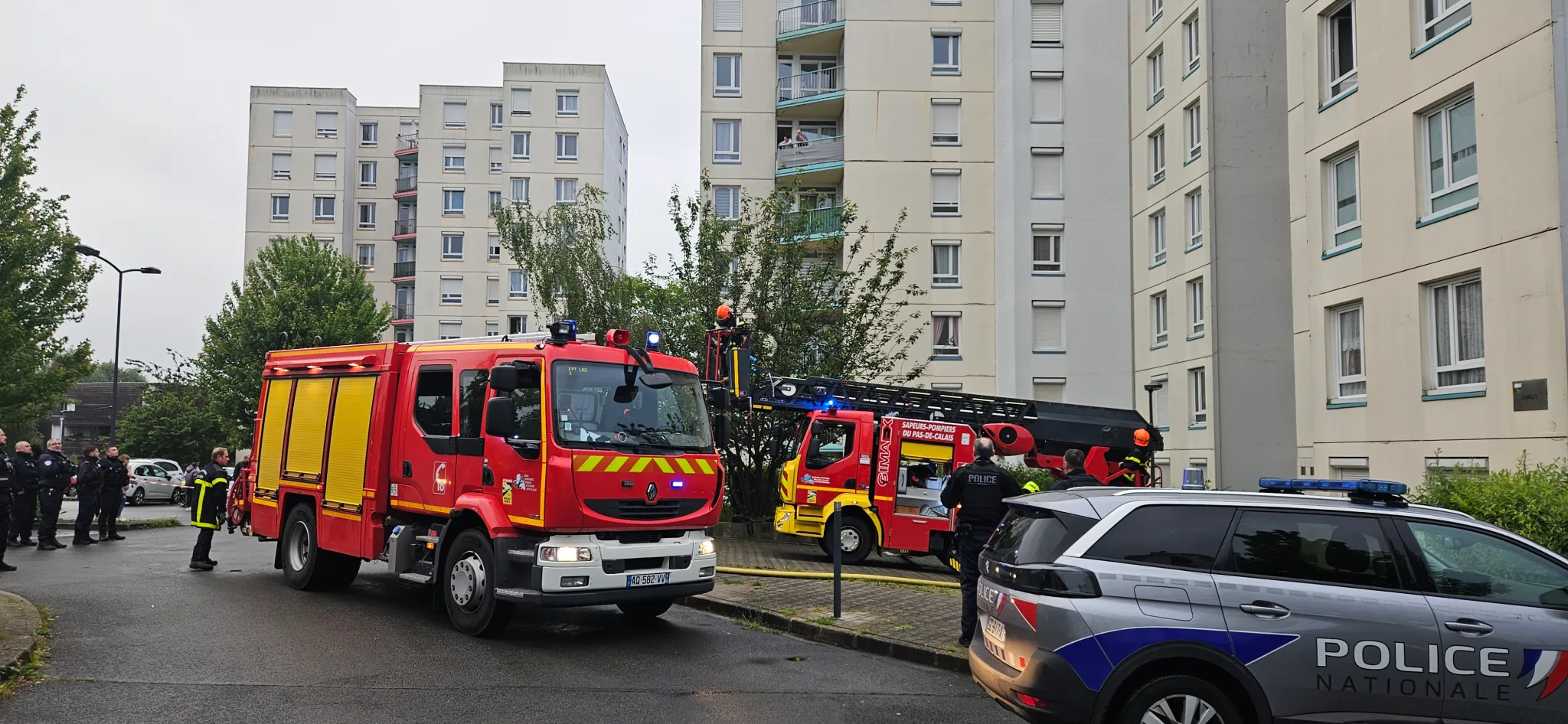 Incendie à la Grande résidence