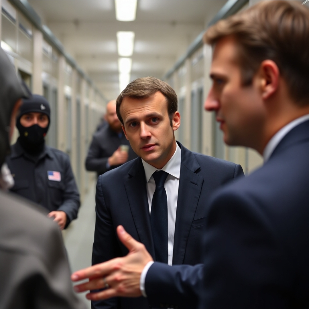 Macron visite la prison de Vendin-le-Vieil