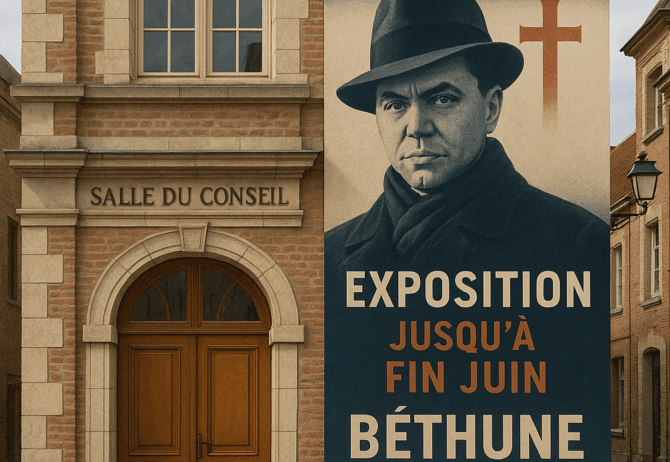 BÉTHUNE.- Célébration pendant deux mois de Jean-Moulin, martyr de la Résistance mort pour la France.