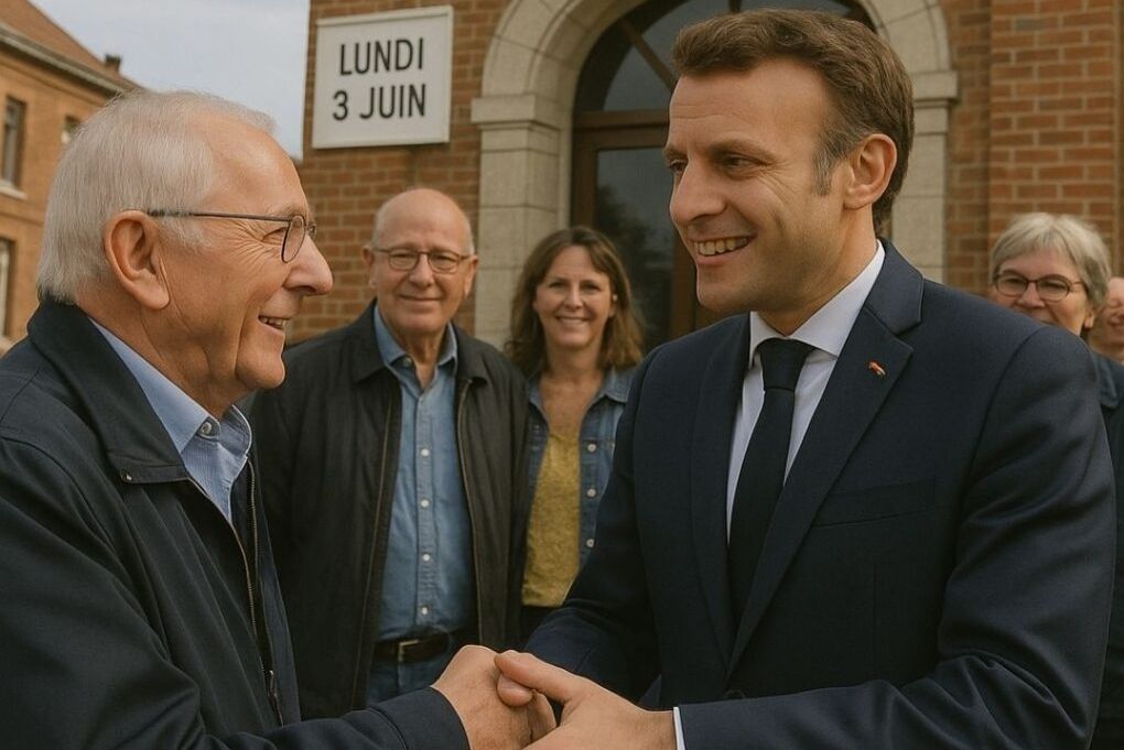 Emmanuel Macron en visite à Lambres-lez-Douai : cap sur la transformation des vieilles cités minières.