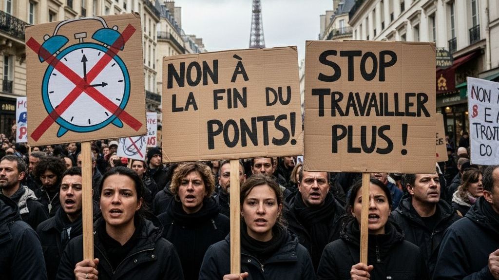 La suppression des jours fériés du lundi de Pâques et du 8-Mai fait l'unanimité contre elle. Réactions dans les rues de Lille.