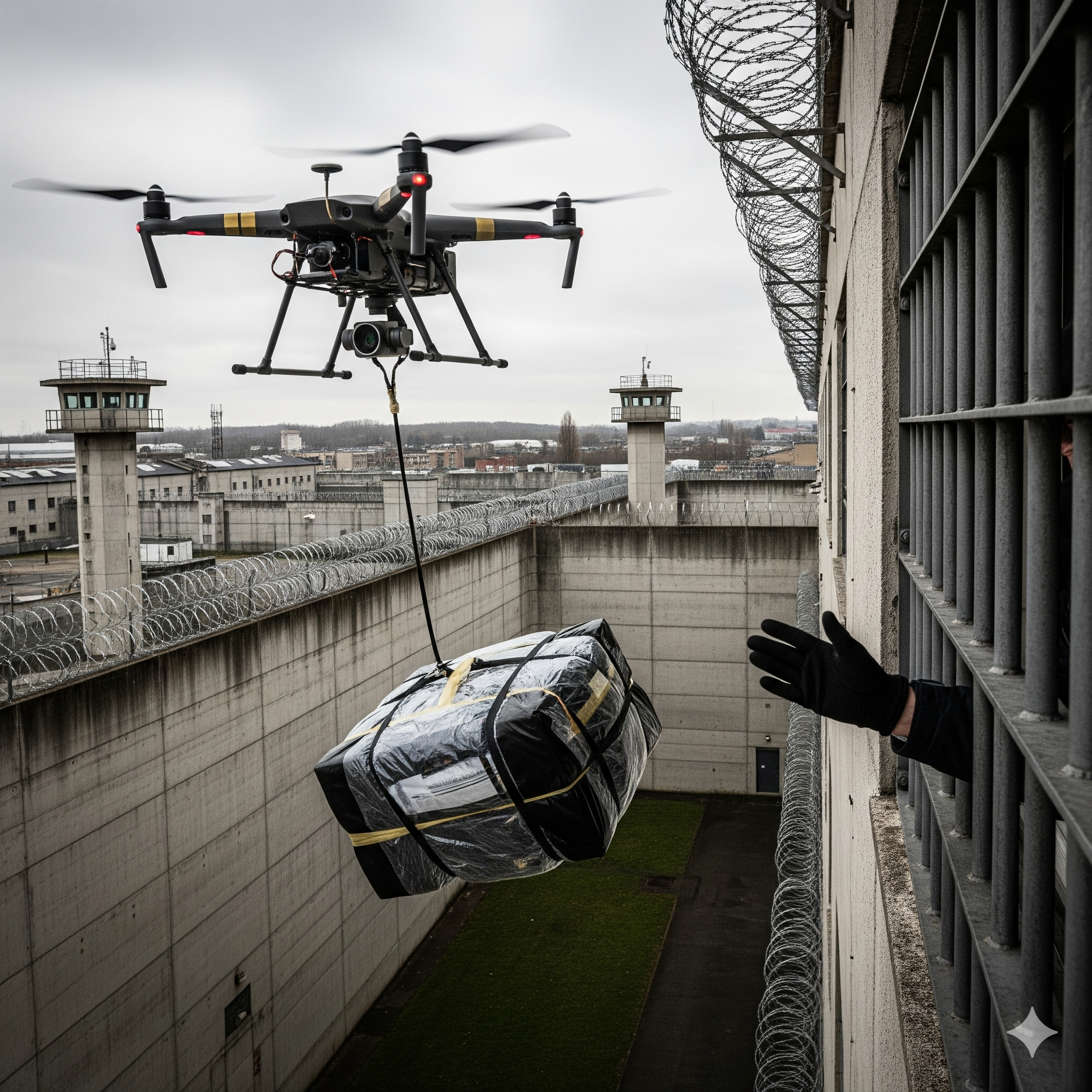 Drones : le ciel des prisons sous surveillance